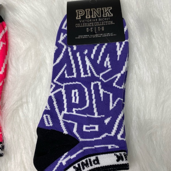 5PK Bundle PINK Victoria’s Secret Socks - Picture 6 of 11